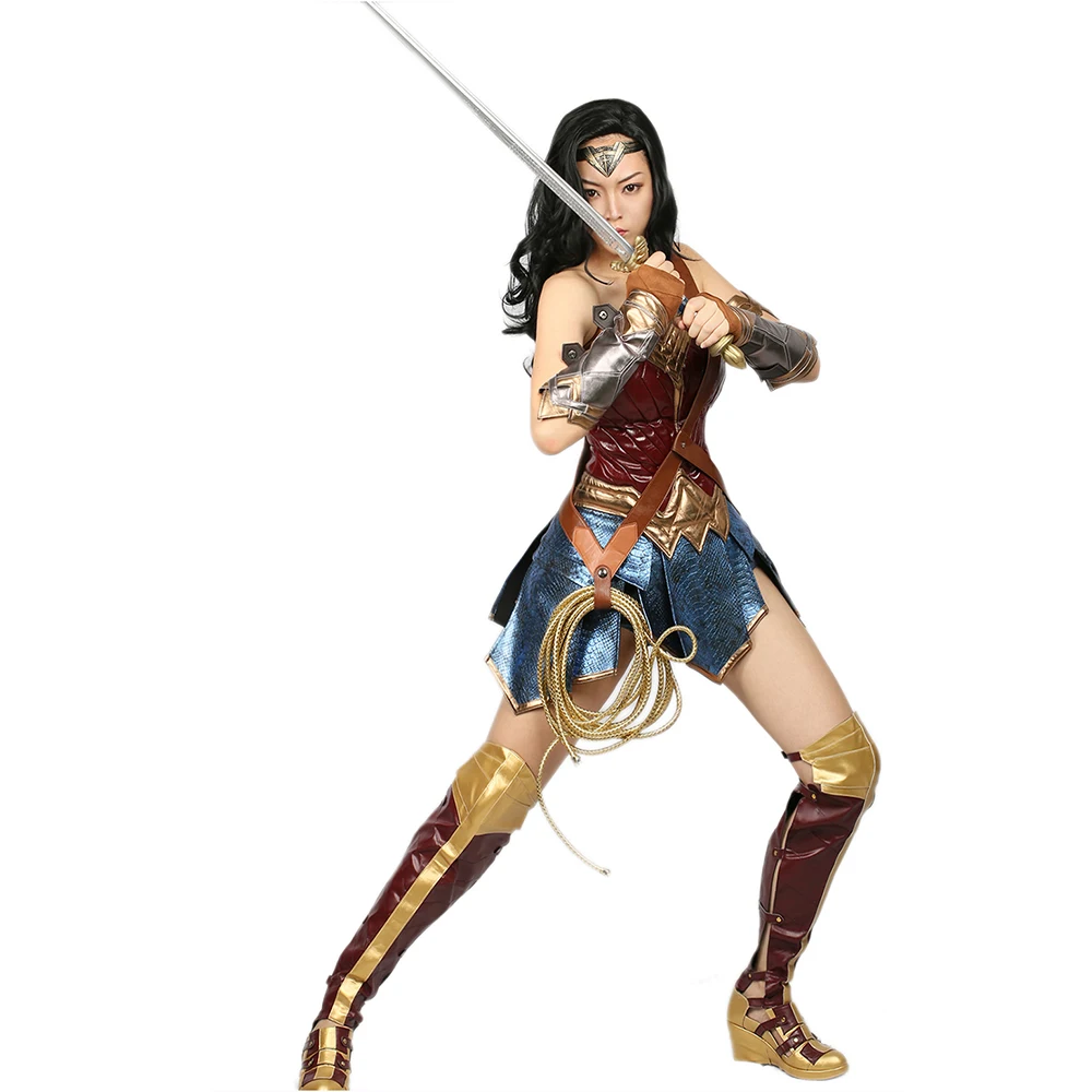 X COSTUME wonder woman косплэй костюм супергероя Женская Прохладный из искусственной кожи