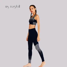 

Tracksuit For Women Set Workout Sport Fitness Wear Suit Sexy Yoga 2 piece Bra+Pants Sport Gym Workout Set Dot Print Sportswear