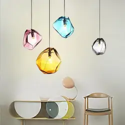 Nordic книги по искусству разноцветные стеклянная кристаллическая подвеска свет в сдержанном стиле Diamond обеденная исследование Дизайнер