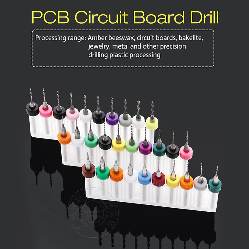  PCB Print Circuit Board Drill Bits PCB Drill Tool Kit Carbide Micro CNC PCB Drill Bits Power Tools 