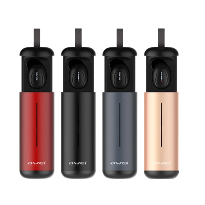 

AWEI T5 TWS Bluetooth Earphone Headphone With Mic True Wireless Earbuds Bluetooth 5.0 Headset With Charge Case For iPhone Xiaomi