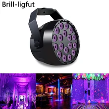 18W UV LED Stage Light Sound Active 18 LEDs Auto DMX Ultraviolet Strobe Par Black Lights Disco DJ Projector Party KTV Lighting best auto sound active 64 leds rgbw light disco light club party show hundreds of patterns dj bar wedding stage party lights