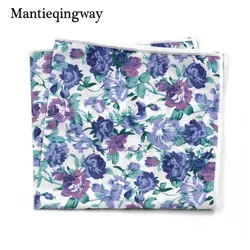 Mantieqingway платки Для мужчин хлопок цветочные платок нагрудные платки праздничная одежда Бизнес Костюм Печатных Платки для свадьбы