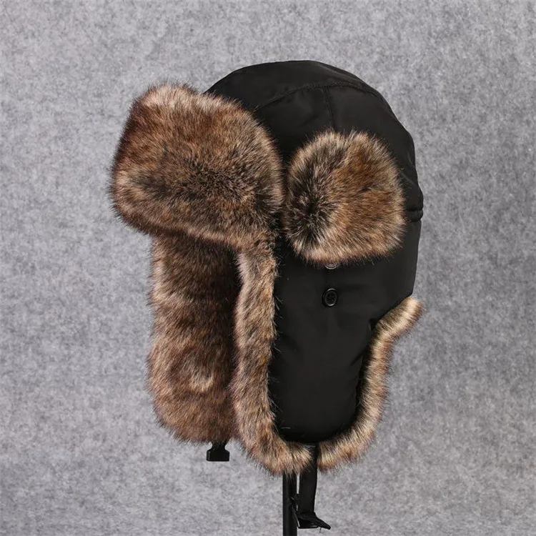 Russian Bomber Hats Women Men Winter Windproof Ski Hat With Ear Flaps And Mask Warm Hats Trooper