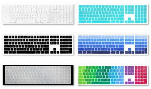 

US Keyboard Cover for Apple Magic Keyboard with Numeric Keypad A1843 Ultra Thin Silicone Keyboard Protective Film Skin Sticker