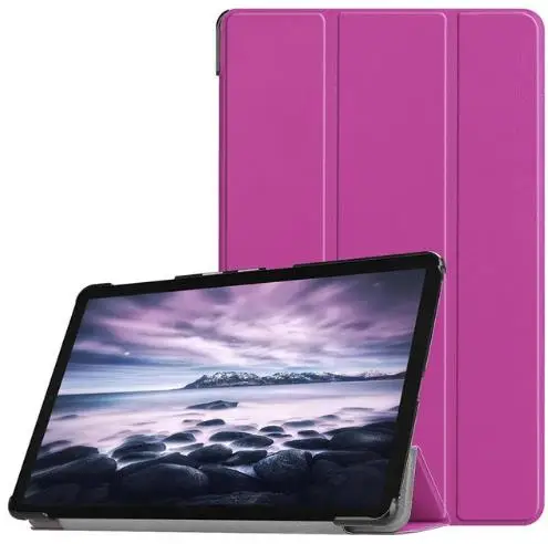 Умный Магнитный чехол для нового iPad Pro, 11 дюймов,, ультратонкий противоударный чехол из искусственной кожи с тройной подставкой для iPad Pro 12,9 - Цвет: pro11-purple