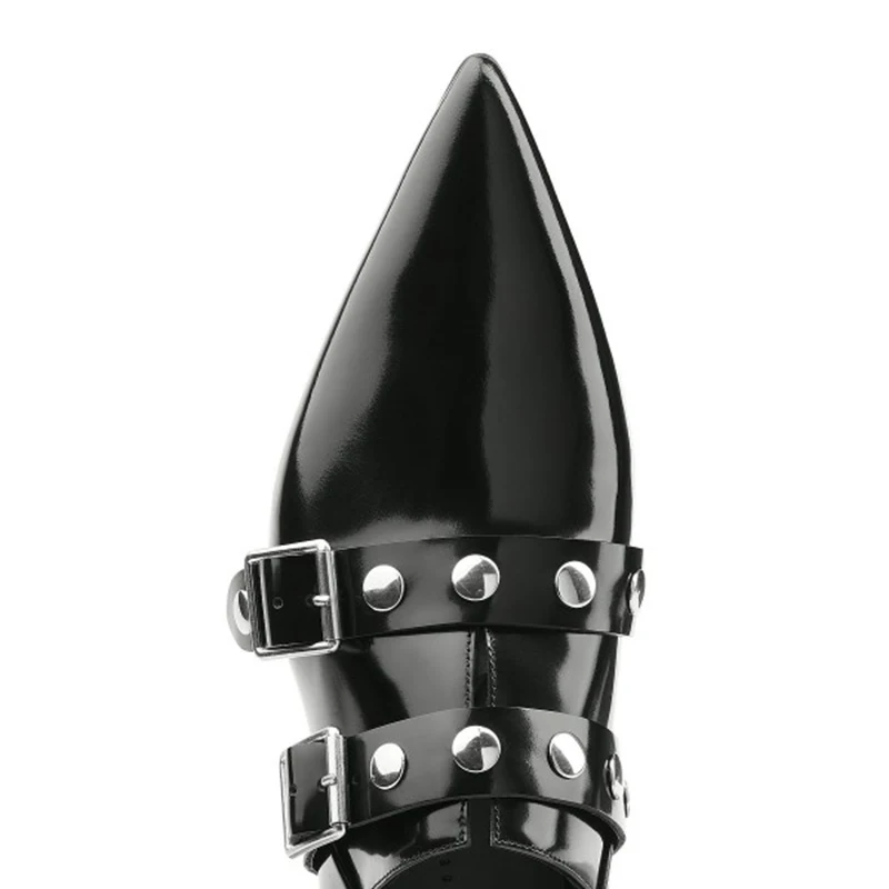 black_pointy_toe_buckles_studs_loafers_for_women_4_