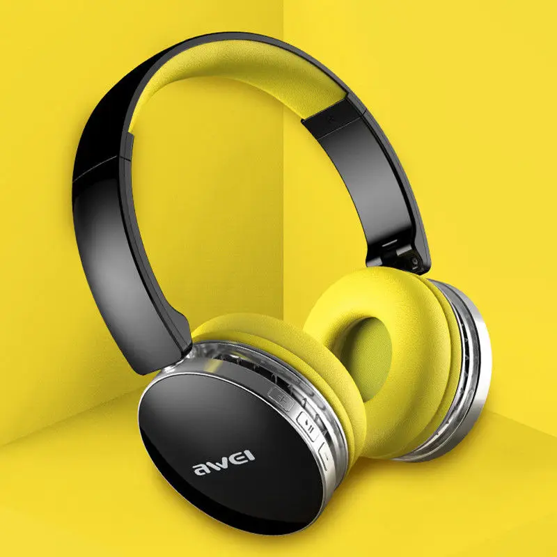 AWEI A500BL Bluetooth наушники 2 в 1 складные проводные беспроводные спортивные с