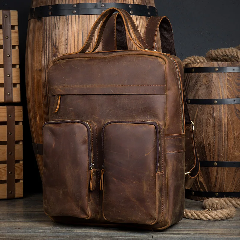 

2019 Hot! Women fashion backpack male travel backpack mochilas school men leather business bag large laptop shopping travel bag