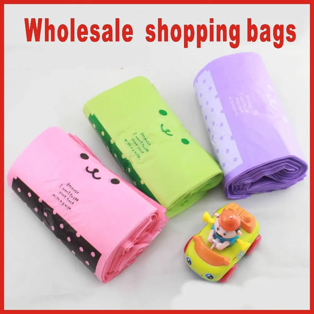 Размер 18*35 см четыре цвета сумка для покупок в супермаркете жилет мешок пластиковые пакеты с ручками закуски Бутик Одежда сумка