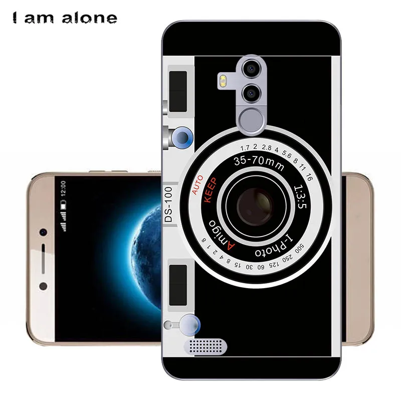 Чехлы для телефонов I am alone для Leagoo T8s 5,5 дюйма, мягкие чехлы из ТПУ для мобильных телефонов с мультяшным принтом для Leagoo T8s, сумки