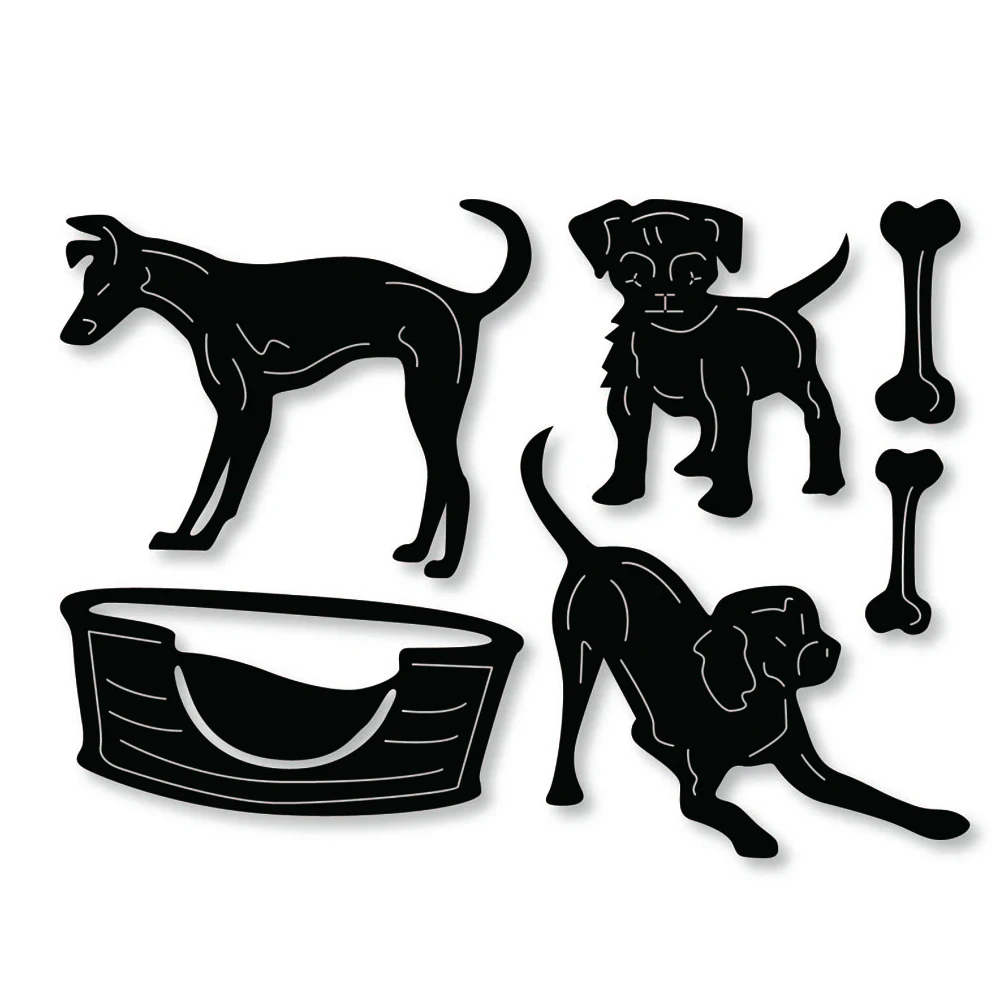 

Estel Dog Puppy Bone Metal Cutting Dies for Scrapbooking Paper Card Making 2019 New Arrival Embossing Die Cuts Stencils