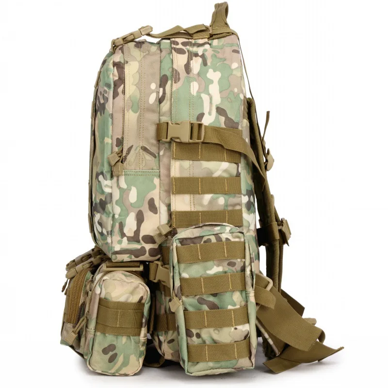 CQC 55L 1000D Военная Униформа тактический рюкзак Молл Камуфляж Спорт на открытом воздухе путешествия пеший Туризм Кемпинг Охота сумки