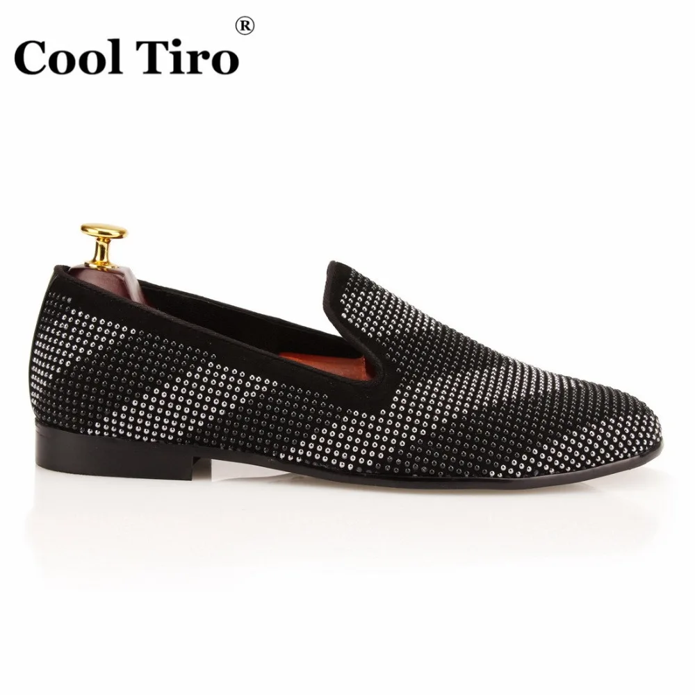 Rhinestone Loafers Men Flats strass Slippers (6)