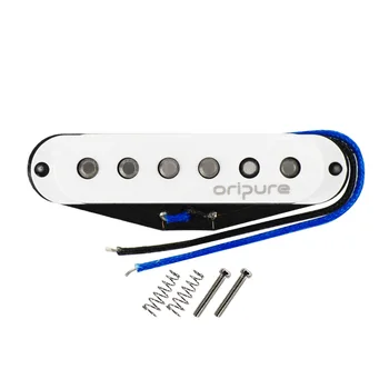 

OriPure Vintage Alnico 5 Staggered Single Coil Pickup Electric Guitar Pickup Middle 6.4K for Strat Style Guitar