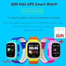 New Q90 Q80 GPS Phone Positioning Fashion Children Watch 1.22 Inch Color Touch Screen SOS Smart Watch