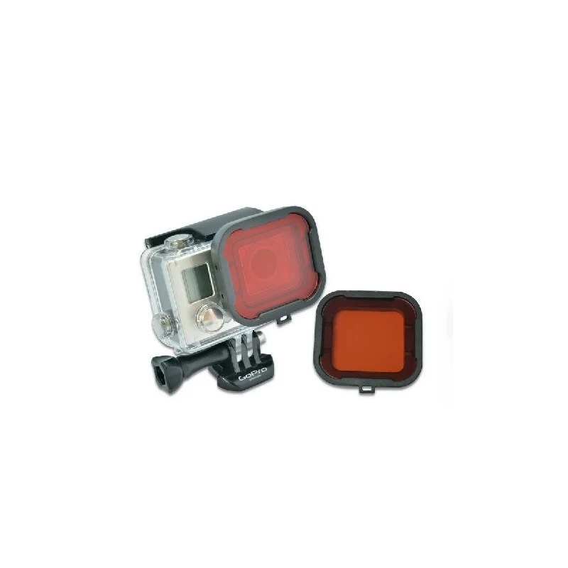 TELESIN Polarizer Red Filter Underwater Dive Lens Filter for GoPro Hero 4 Hero 3 Hero 3