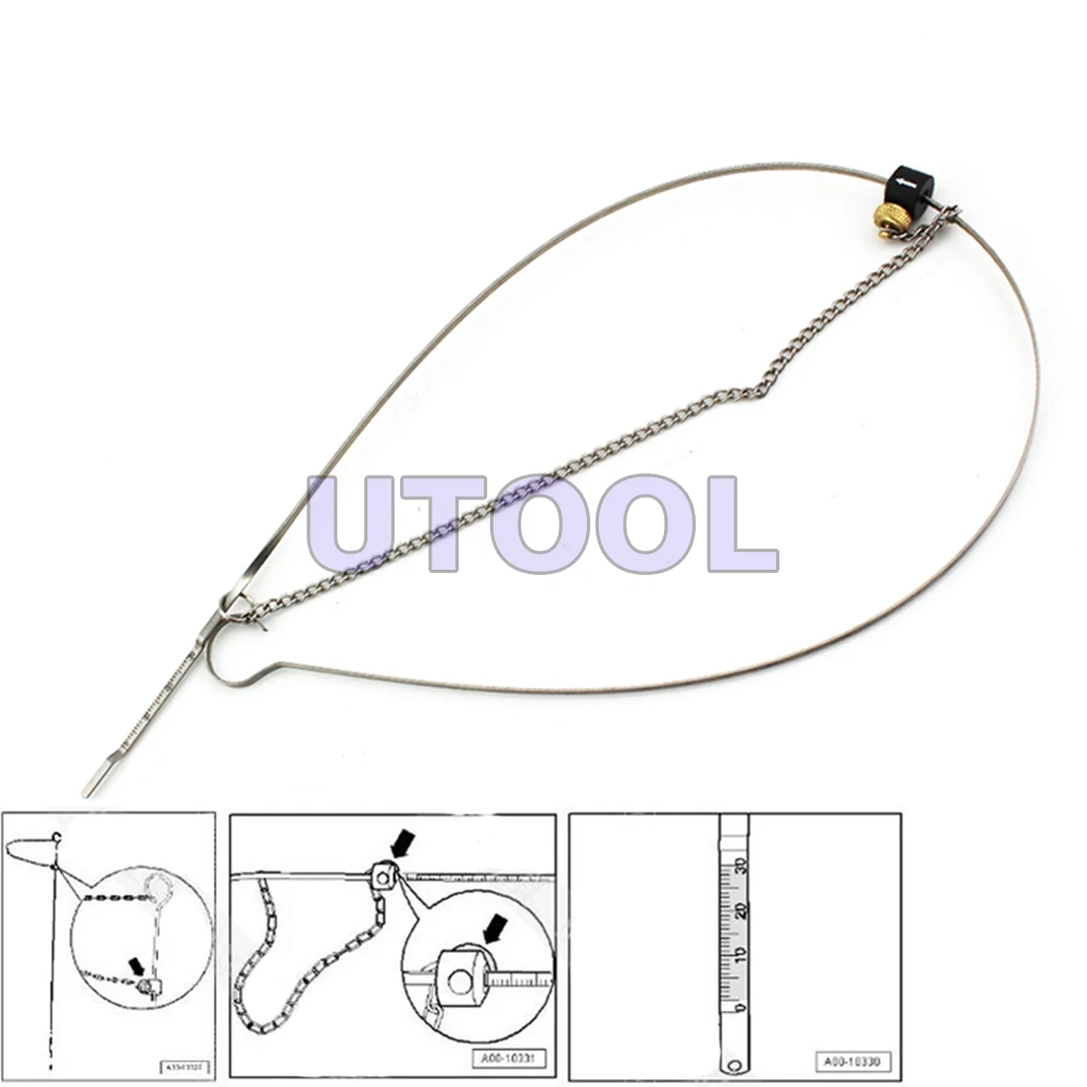 T40178 Có Thể Điều Chỉnh Engin Que Thăm Dầu Đo Tool đối với Audi A6 A5 A4, 2.0L, 3.2L, 4.2L