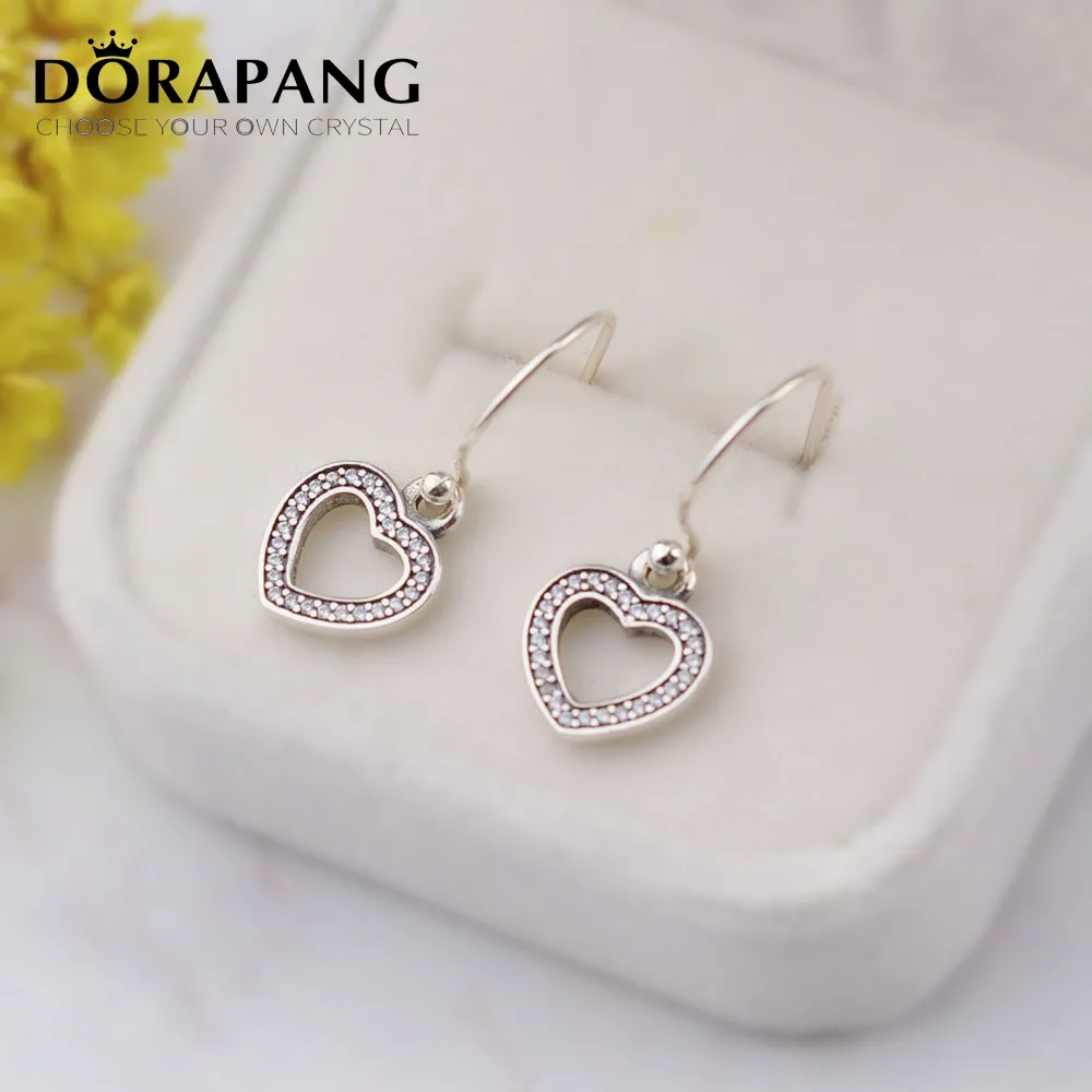 Dorapang 1pcs 925 Sterling Silver Dazzling Droplets Hanging Earrings Dorapang 1pcs 925 Sterling Silver Dazzling Droplets Hanging Earrings Pandol Diy Charms Free Mail