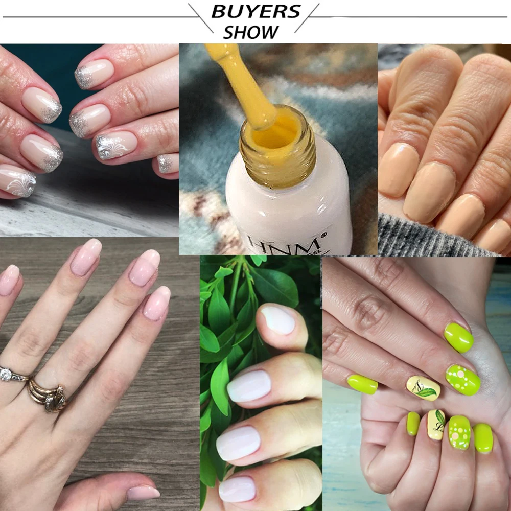 HNM 8ML Gel Varnish UV LED Light Color Nail Gel Stamping Nude Color Paint Gel Nail Polish Hybrid Va