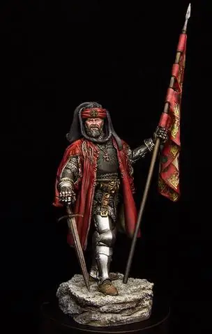 

1/ 24 75mm soldier with flag Resin figure model kit