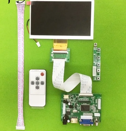 

Latumab 6 дюймов 800*480 HD ЖК-дисплей монитор TM060RDH01 плата управления драйвер HDMI + VGA + 2AV комплект для Raspberry Pi diy Панель