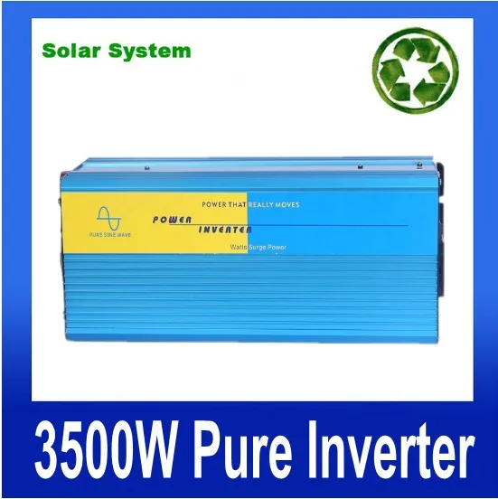 

3500W Energia solar inversor (12V 24V 24VDC 220VAC 230VAC 240VAC 4KW PEAKING) Free Shipping by Fedex power inverter