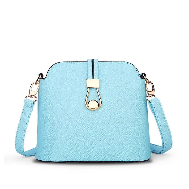 

Spring  Summer New Candy Color Fresh Small Women Shoulder Bag Fashion Shell Women Messenger Bag Sky Blue Beige Colors Q5