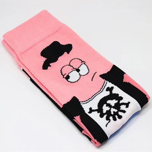 Creative anime print socks fashion funny novelty cartoon men women sock comfort happy colorful stitching cotton Skateboard socks - Цвет: 2