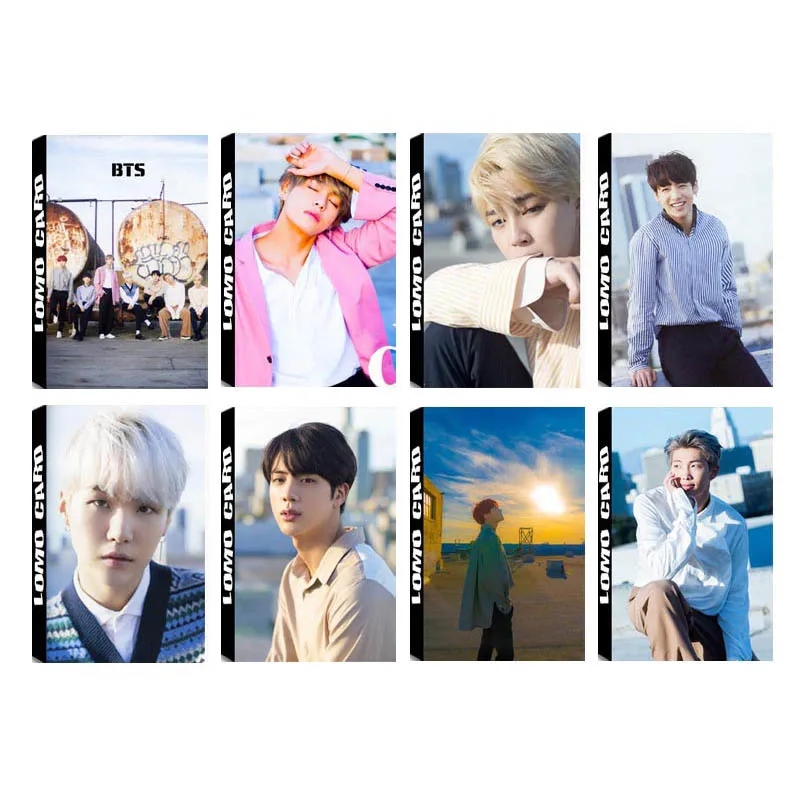 

KPOP BTS Bangtan Boys Magazine photograph Album LOMO Cards K-POP New Fashion Self Made Paper Photo Card HD Photocard