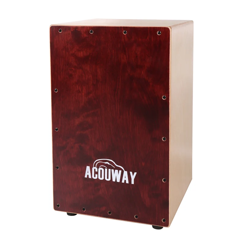 ACOUWAY cajon барабанная коробка ручной барабан из березовой фанеры с винтами из сплава Регулируемые резиновые ножки для взрослых Размер 30X31X48(см