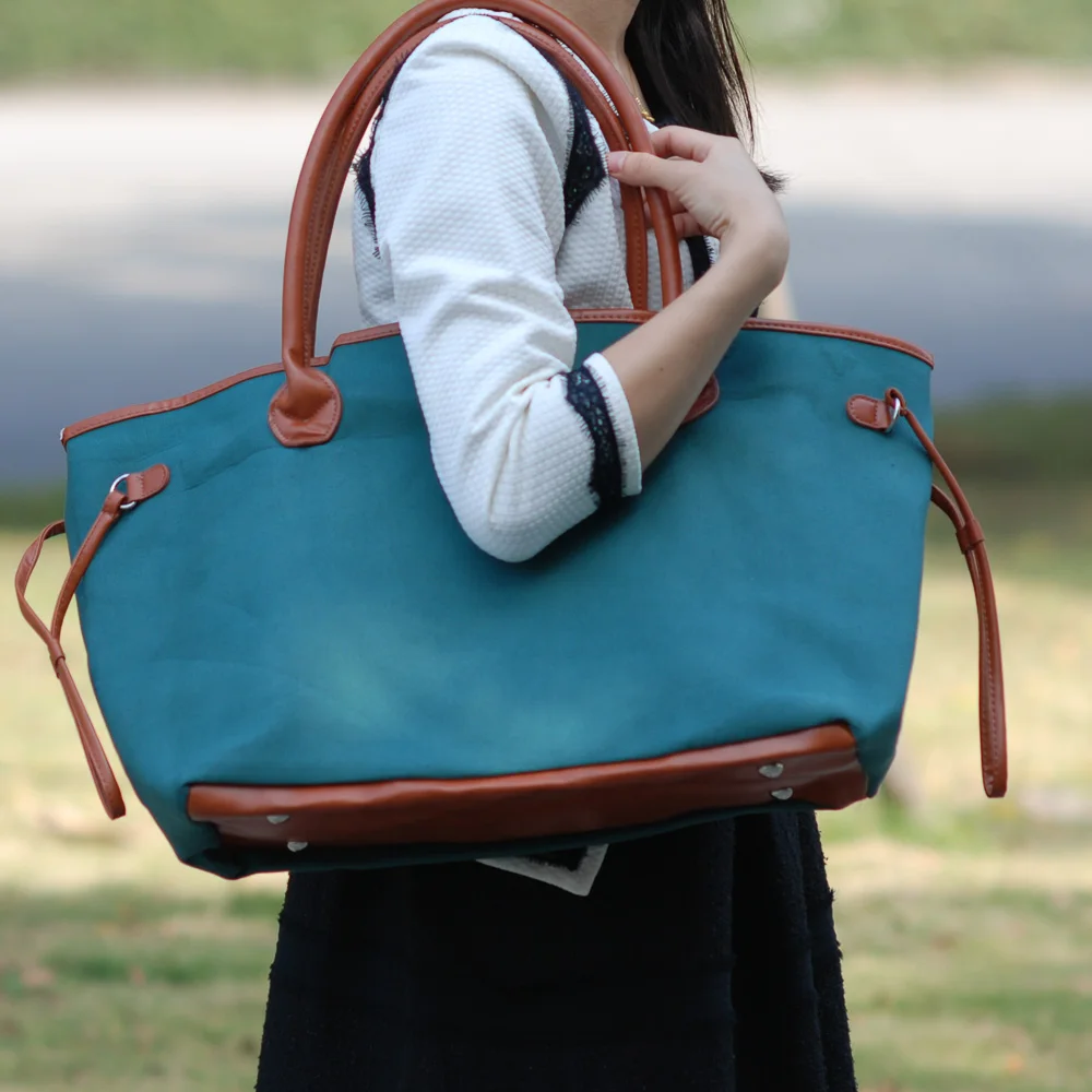 Canvas PU tot bag (13)