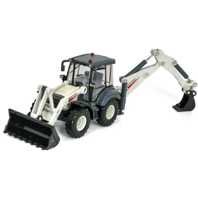 

KDW 1:50 Backhoe Loader 625004 Bidirectional Construction Vehicles Diecast Models Toys