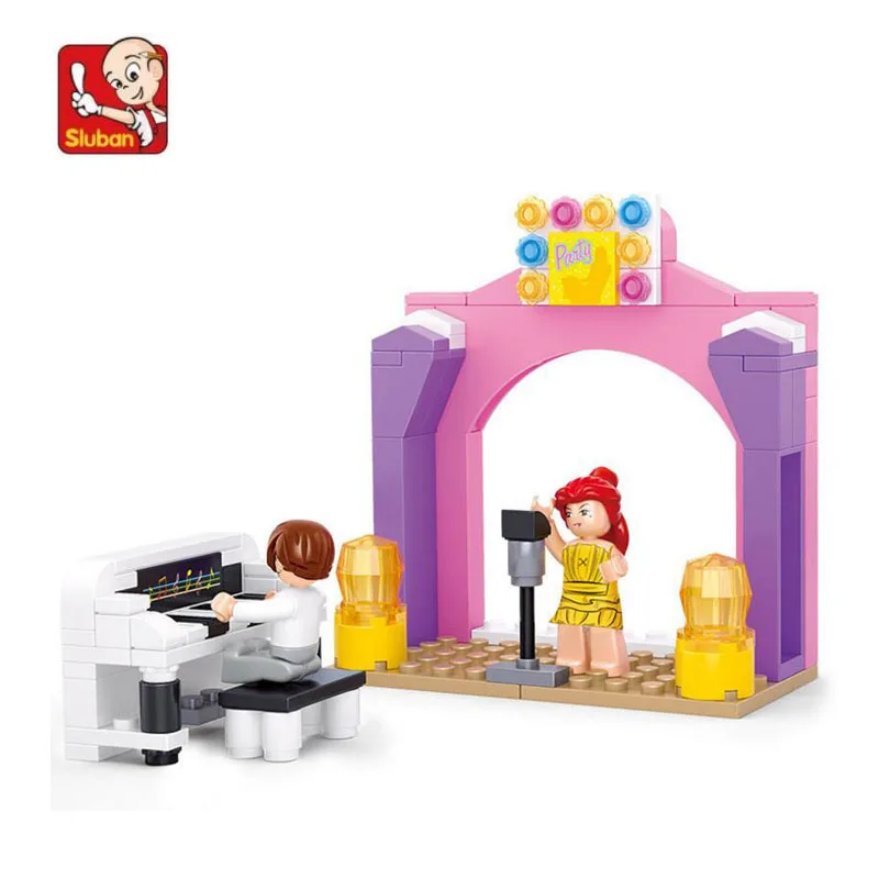

SLUBAN 0521 Block Dream Series Piano Solo Model 109Pcs DIY Educational Building Toys Gift For Children Compatible