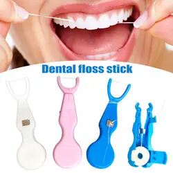 30 м нейлоновая зубная нить с держателем для чистки зубов инструмент для зубов очиститель для ухода за полостью рта MH88