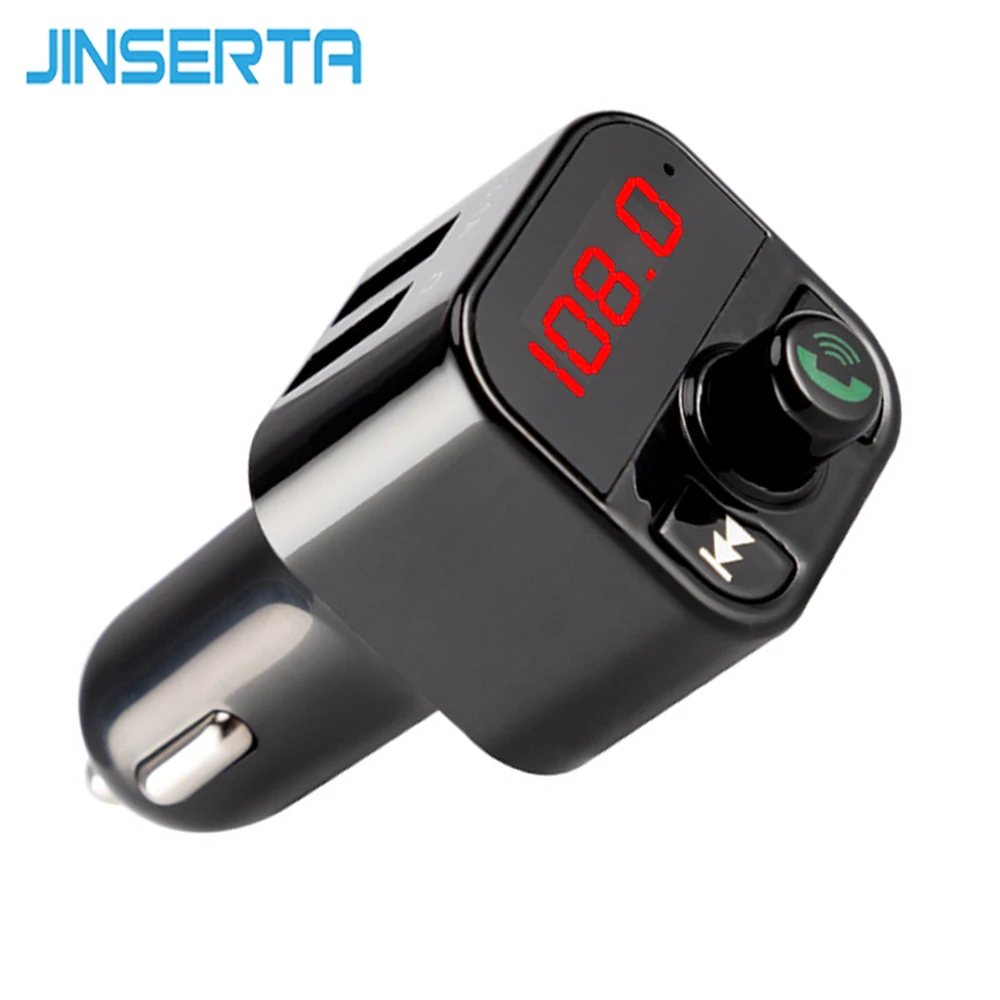 Стайлинг автомобиля JINSERTA Bluetooth FM трансмиттер телефон mp3 плеер TF USB флеш музыка