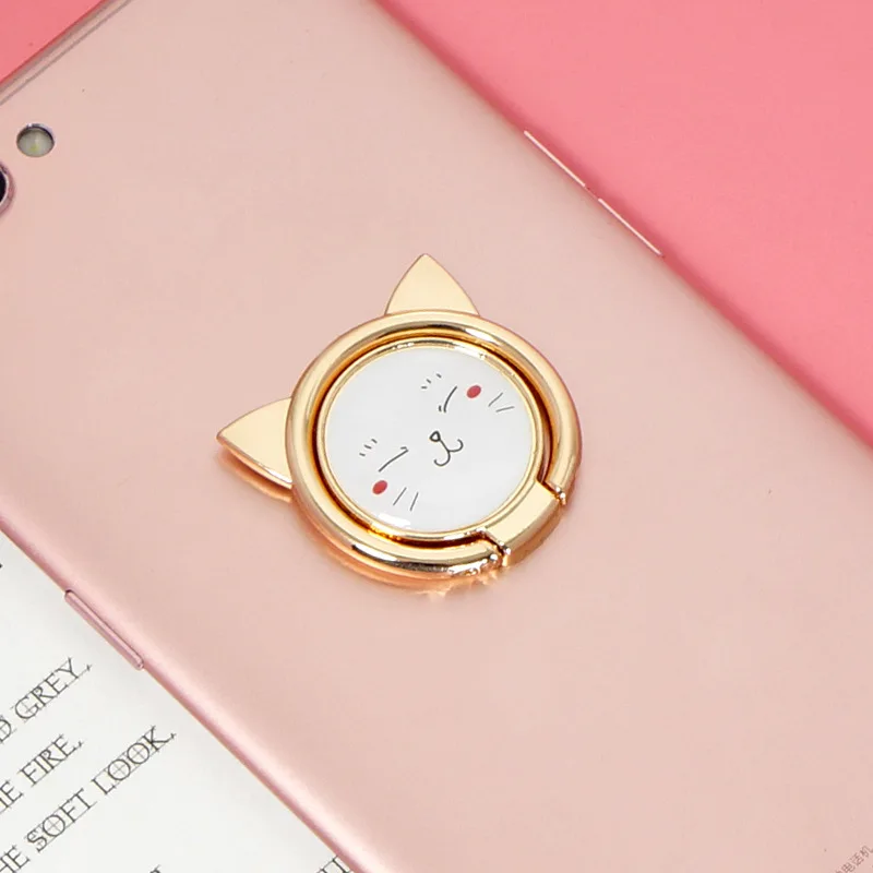 Lovely Cat Finger Ring Mobile Phone Holder for iPhone XS Max X SE 5 8 7 plus Cartoon Stand phone ring for Samsung S8 Xiaomi Mi 8 Lovely Cat Finger Ring Mobile Phone Holder for iPhone XS Max X SE 5 8 7 plus Cartoon Stand phone ring for Samsung S8 Xiaomi Mi 8