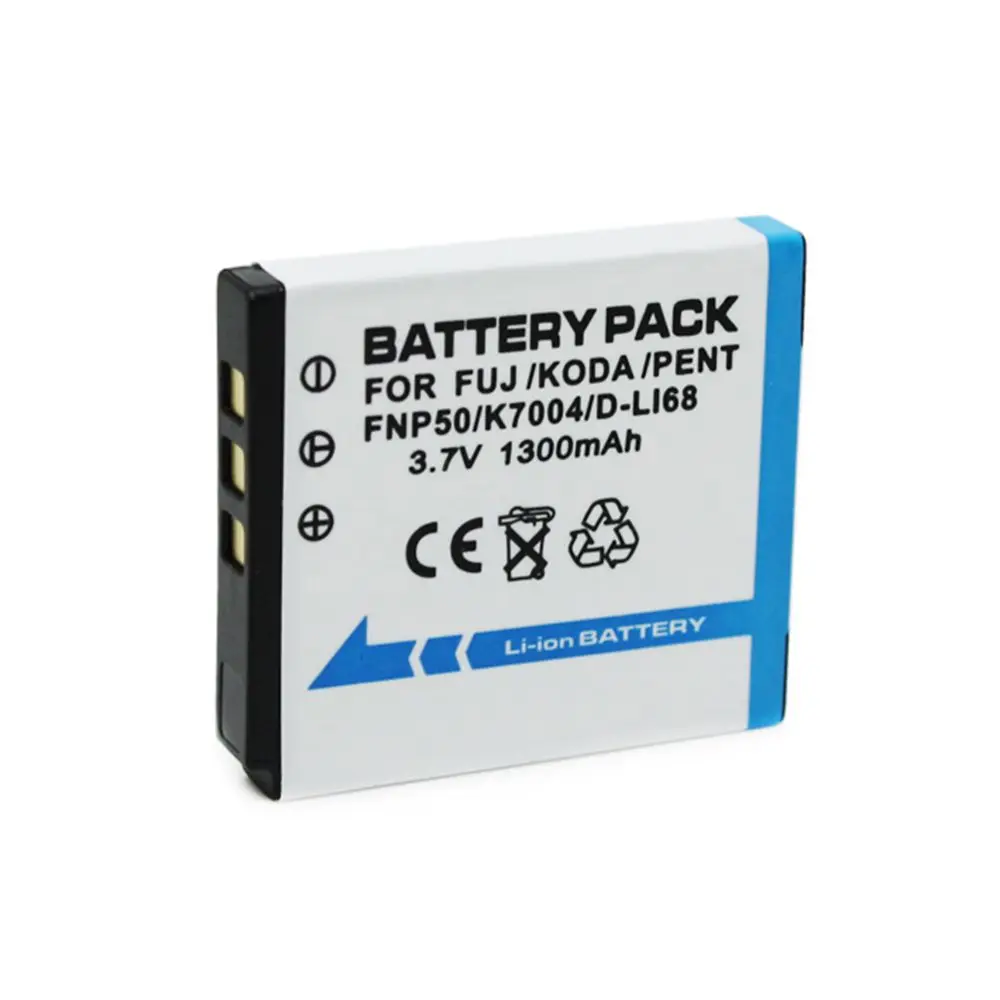 

WHCYonline 1300mAh NP-50 FNP 50 NP50 KLIC-7004 KLIC7004 K7004 D-Li68 Digital CameraBattery For Fujifilm X10 X20XF1F50F75F665F775