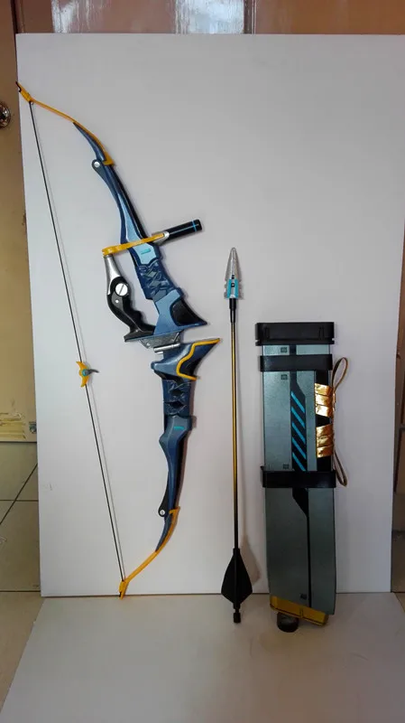 High-quality Custom made Anime Cosplay PVC Prop Game Cos Hanzo Shimada Bow & Arrows & Quiver Stage Accessories Halloween Part