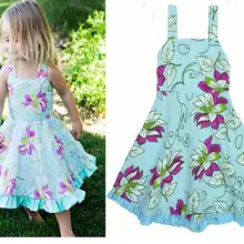 Праздничное платье для девочек платье без рукавов летнее платье принцессы с цветочным узором 0612 sylvia sis