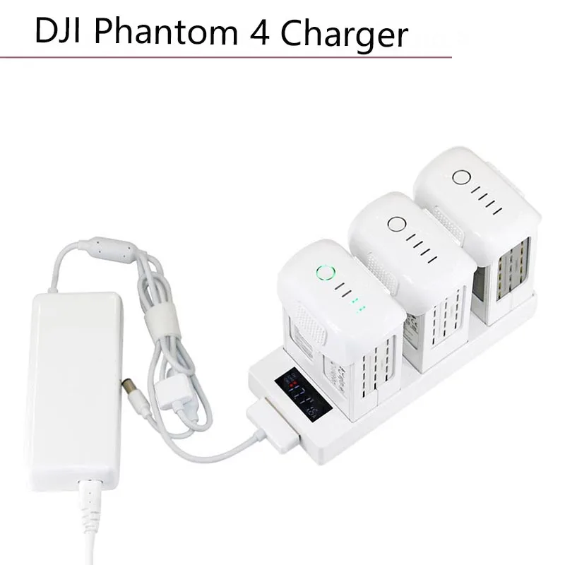 

3 IN 1 Generic Charging Hub Parallel Battery Charger with LED Digital Display for DJI Phantom 4/Advanced/Pro/+ Drone Accessories