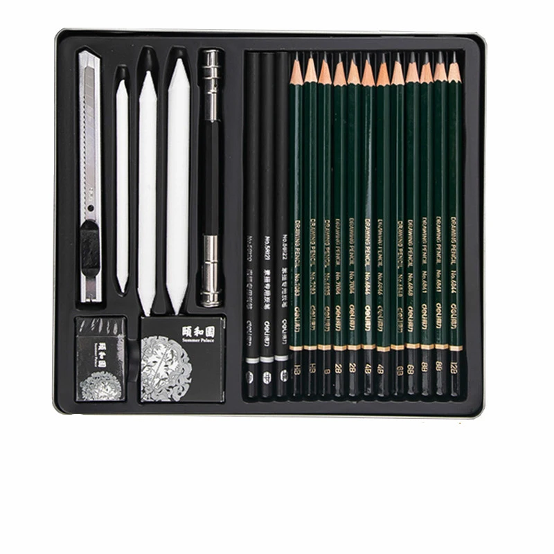 デリアート絵画セットプロスケッチセット炭鉛筆アート絵画デッサン鉛筆中国夏宮殿画材 Art Sets Aliexpress