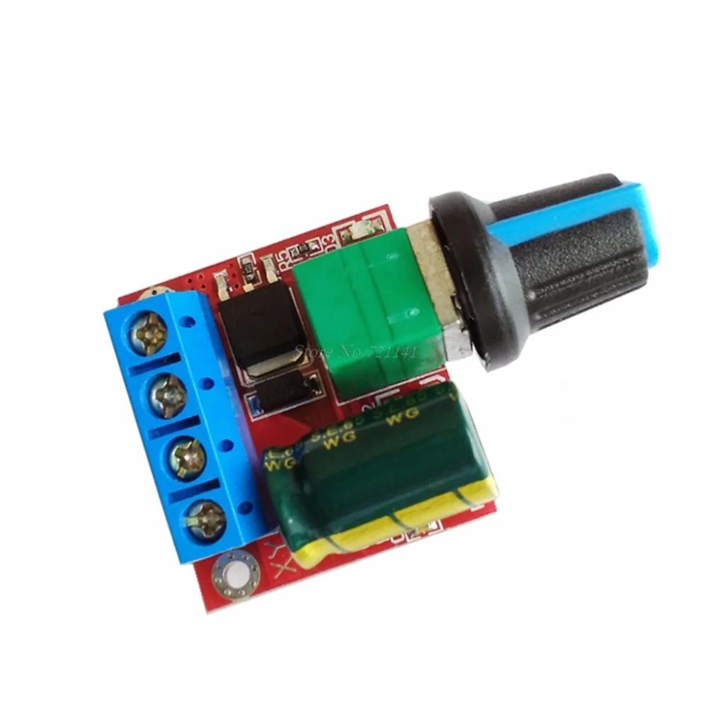 

Mini DC Motor PWM Speed Controller 4.5V-35V 5A Speed Control Switch LED Dimmer Controller Integrated Circuits