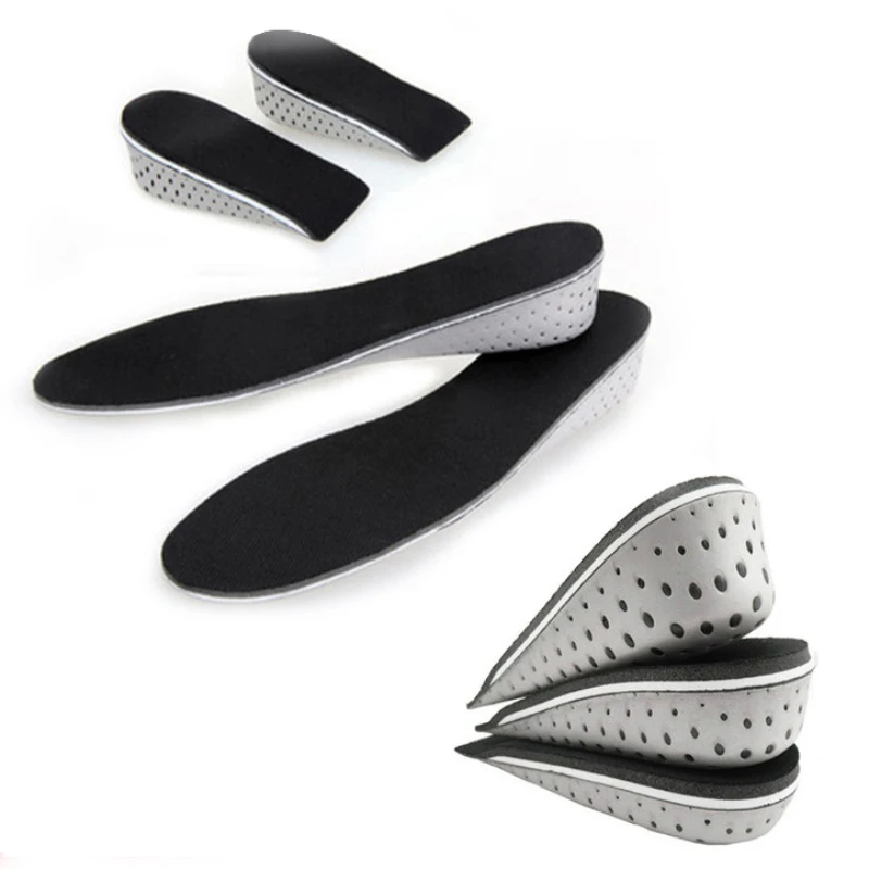 Unisex Light Taller Heel Lift Shoe Pads Increase Height Shoe Insoles Inner Sole