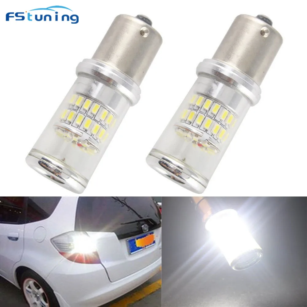 

FSTUNING 1156 48SMD 3014 LED Tail Reverse Light car Turn Signal Light CANBUS 1156 BA15S S25 P21W 7507 Bulb for Volkswagen Toyota