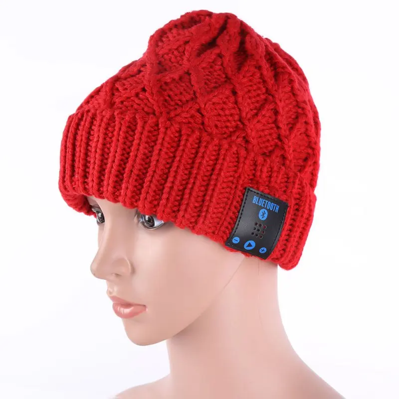 Beanie Wireless Bluetooth Hat Talk Call Smart Cap Headphone Headset Speaker Mic Skullies