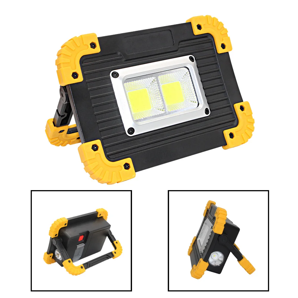 

KARRONG 20W COB LED Camping Lantern Rechargeable Flashlight 18650 Work Light Lantern 2000Lm Portable Floodlight Powerbank Lamp