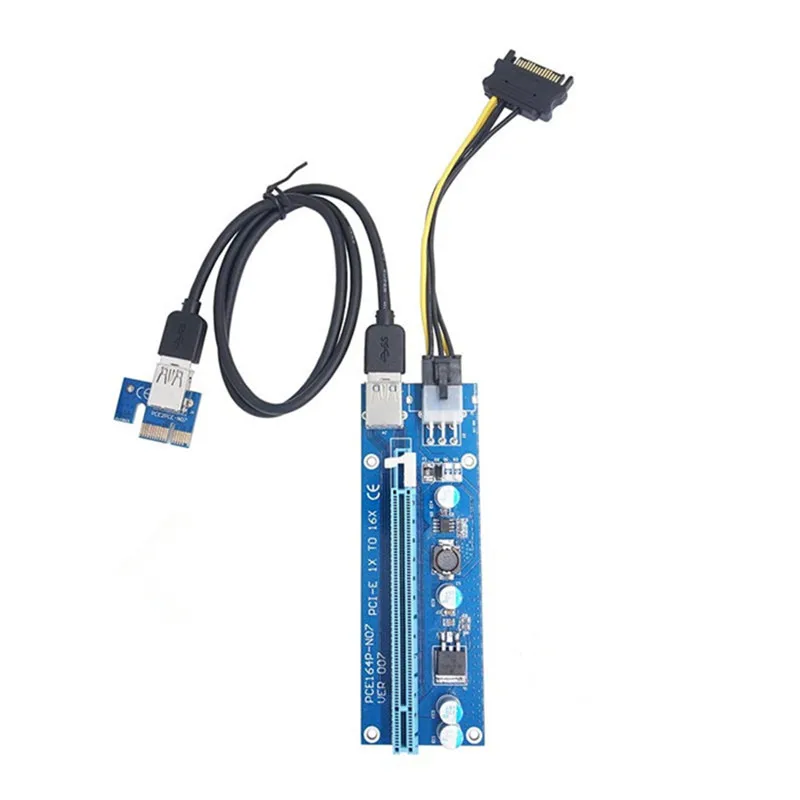 Карта расширения PCI E USB 3 0 1x до 16x 60 см SATA|3.0 pci|usb 3.0 pci expresspci express usb |