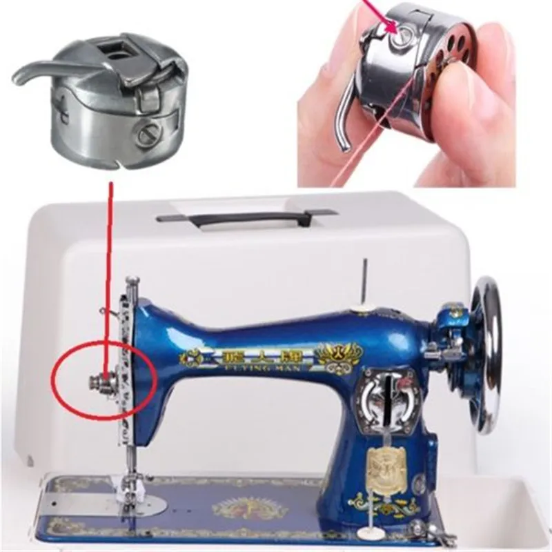 

Domestic Sewing Machine Metal Bobbin Spool Case for Brother Janome Singer FY