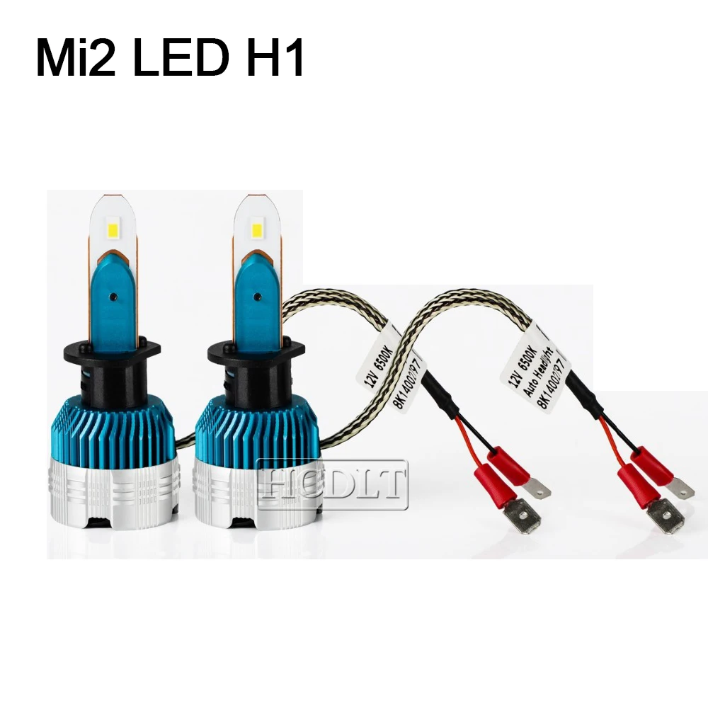 HCDLT Mi2 H4 H7 LED Car Headlight Bulb Kit 50W 6500K White Mini H1 H11 9005 HB4 Auto Car Accessories LED Headlamp Fog Light Bulb (13)